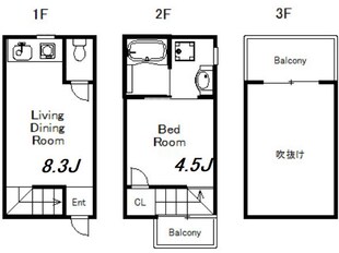 W＆R APARTMENT01の物件間取画像